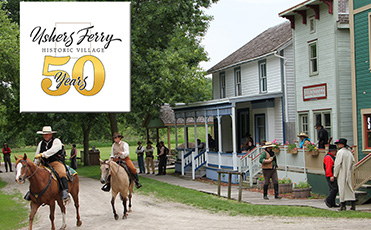 Old West reenactors at Ushers Ferry Historic Village